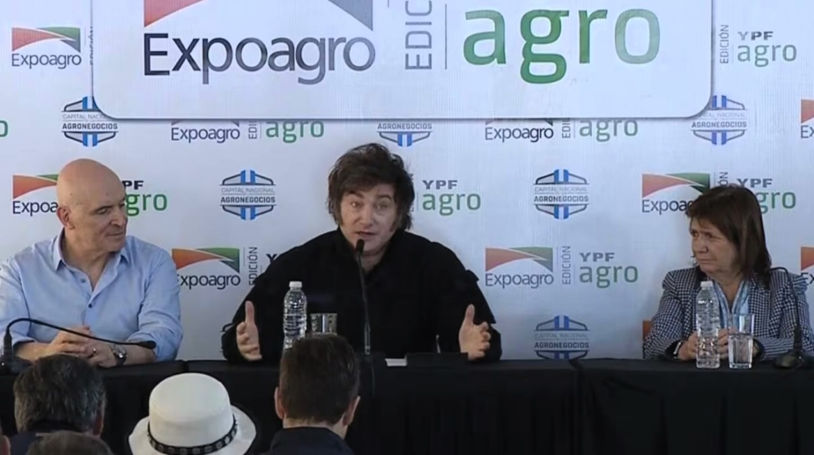 Javier Milei en Expoagro: “Gobernamos para los argentinos de bien, no para los delincuentes”