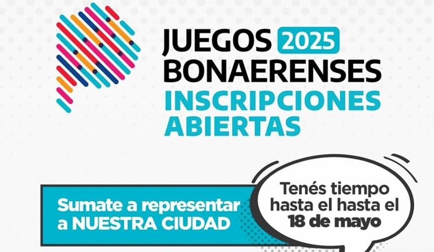 Representa a tu ciudad: comenzaron las inscripciones para los Juegos Bonaerenses 2025