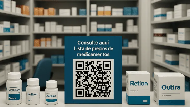 Farmacias deberán exhibir un QR donde se pueda ver la lista de precios de los medicamentos