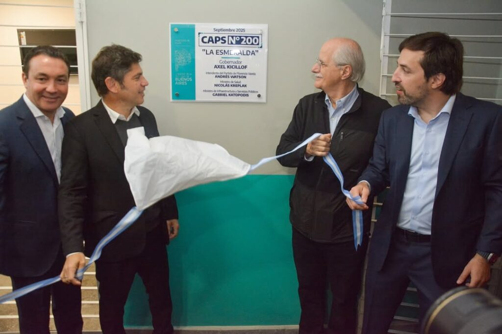 Kicillof inauguró el Centro de Atención Primaria de la Salud N° 200