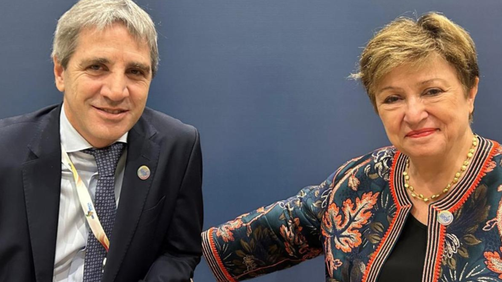Luis Caputo se reunió con la Directora Gerente del FMI, Kristalina Georgieva