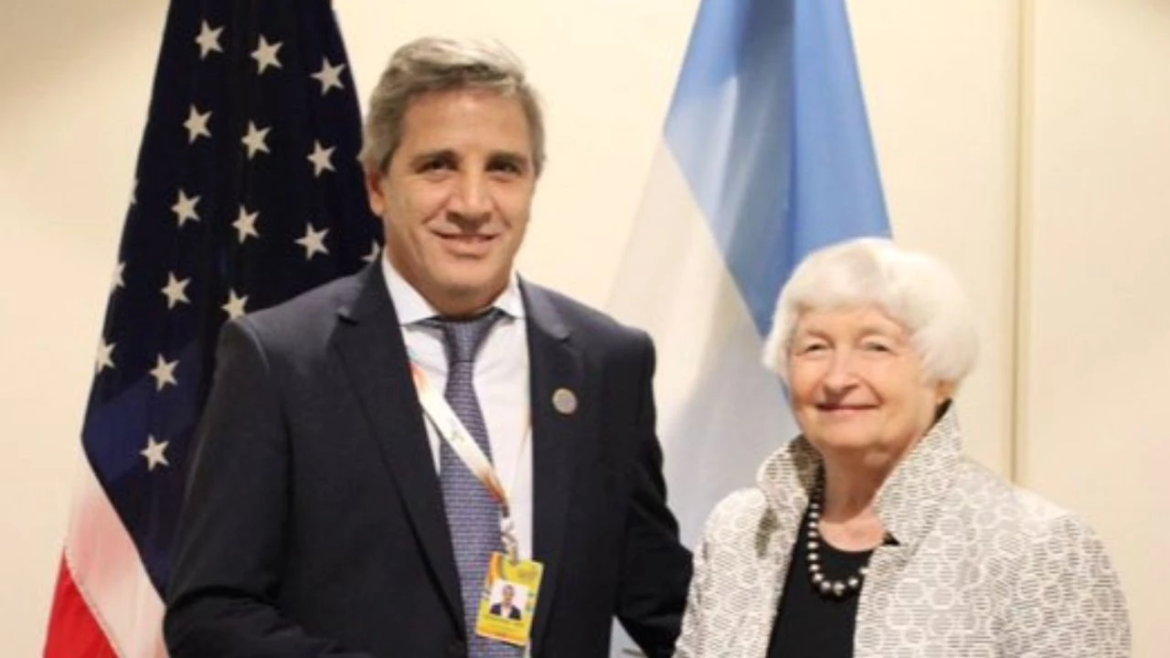 Luis Caputo se reunió con la secretaria del Tesoro de los EEUU, Janet Yellen