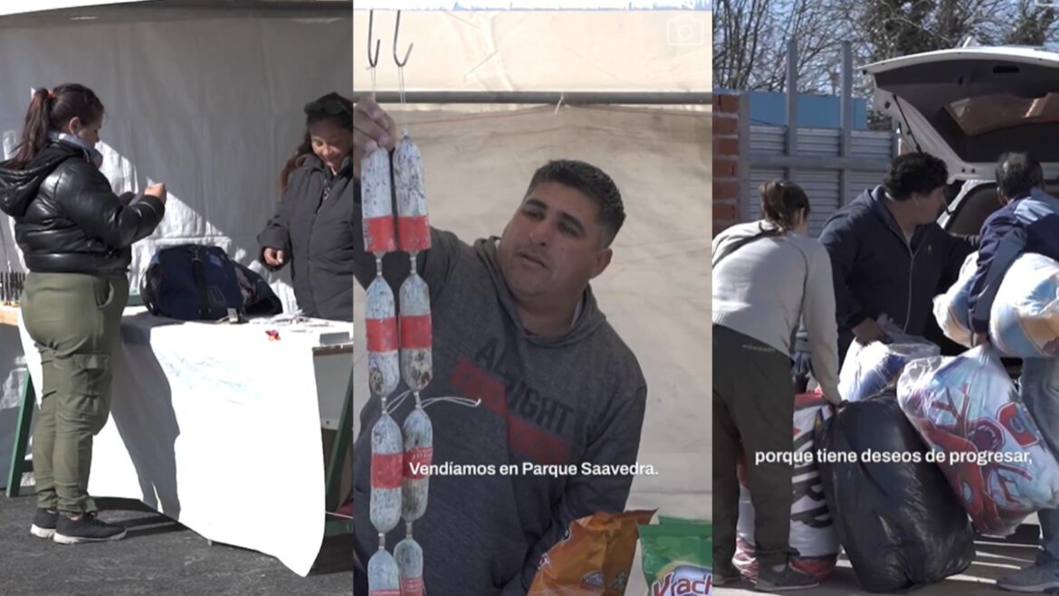 La Plata: Manteros del Parque Saavedra fueron relocalizados en el Paseo de Compras de Villa Elvira