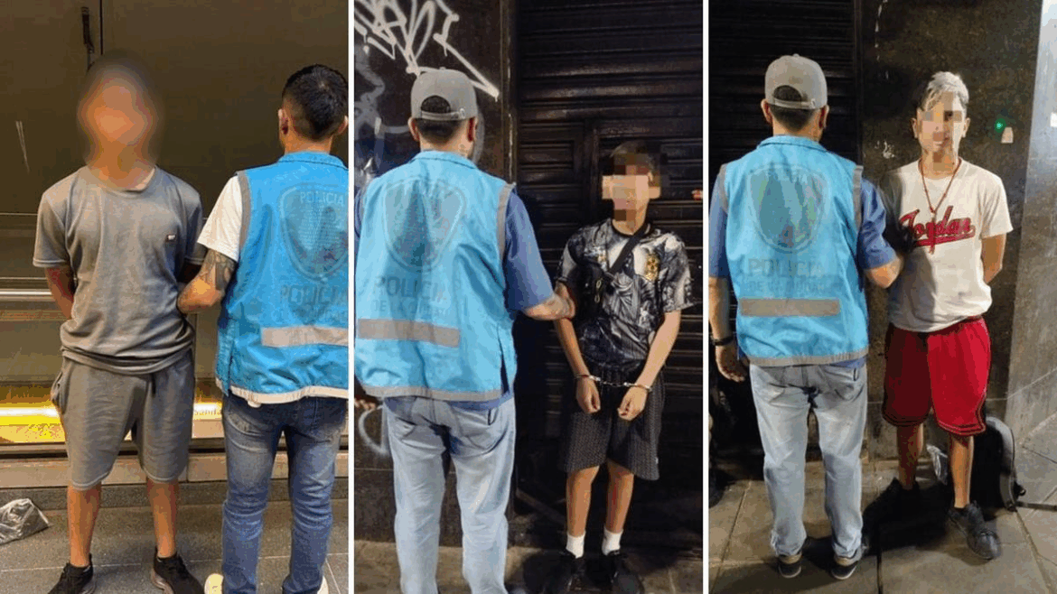 Preocupación en CABA: tres menores acumulan 27 detenciones por robos en lo que va del año