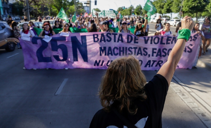 25N: Mujeres y disidencias marchan para exigir el fin de la violencia machista