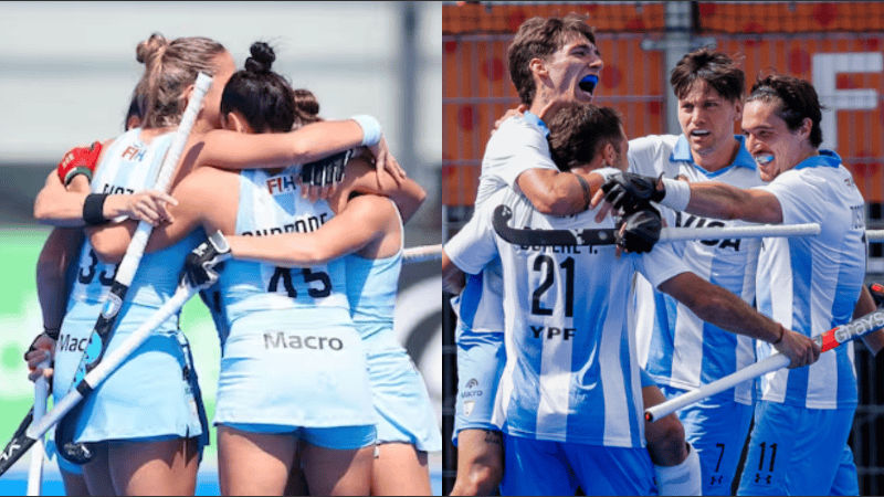 Súper lunes para el hockey argentino: Las Leonas y Los Leones van por un lugar entre los cuatro mejores