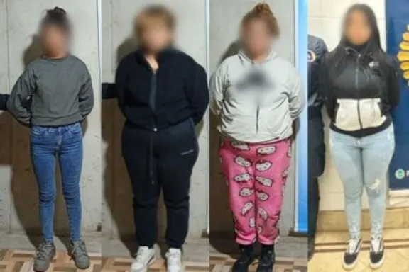 Detuvieron a cuatro mujeres acusadas de vender droga detrás de una escuela en Rosario