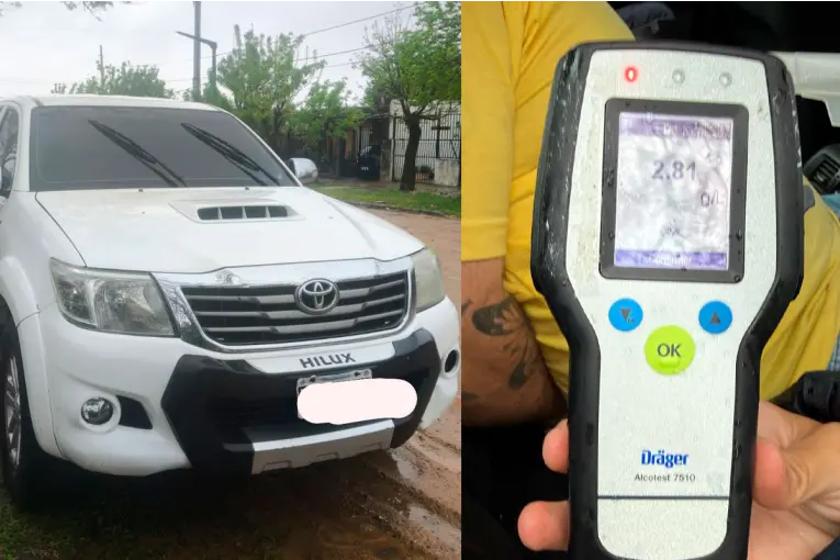 Concordia: manejaba con 2,81 de alcohol, chocó varios autos y escapó en una camioneta buscada