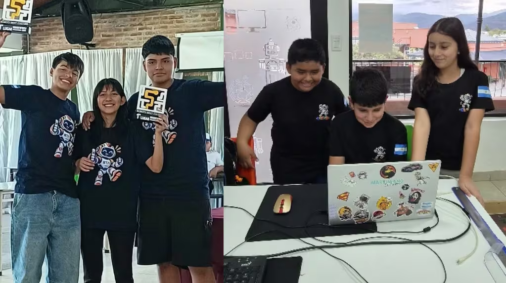De Salta al mundo: tres chicos ganaron el campeonato nacional de robótica y competirán en Puerto Rico